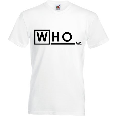 Koszulka w serek „Who MD”