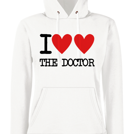 Bluza damska z kapturem „I Heart The Doctor”