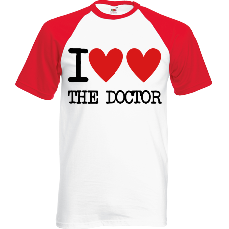 Koszulka bejsbolówka „I Heart The Doctor”