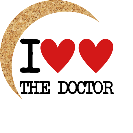 Podkładka pod kubek „I Heart The Doctor”