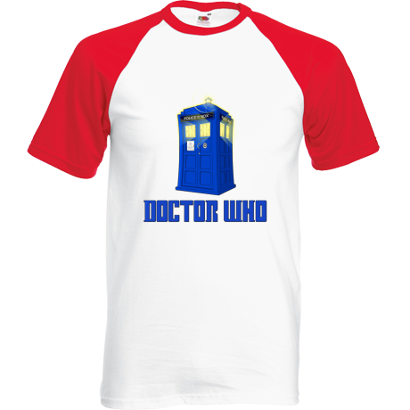 Koszulka bejsbolówka „Doctor Who Police Box”
