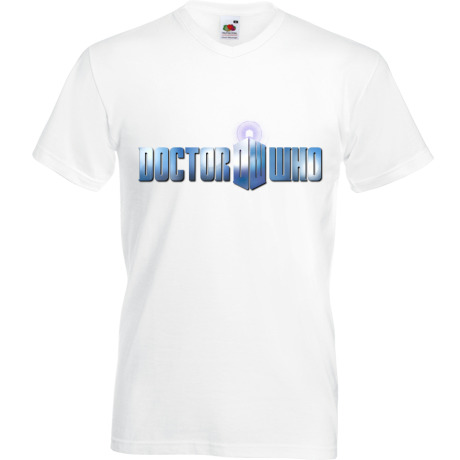 Koszulka w serek „Doctor Who Logo”