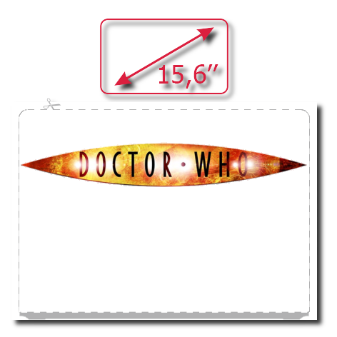 Naklejka na laptop „Doctor Who”