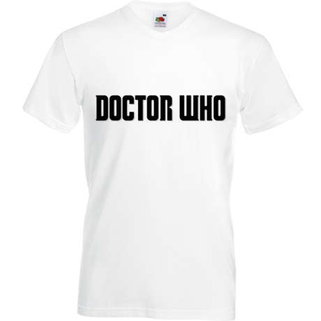 Koszulka w serek „Doctor Who Logo 2”