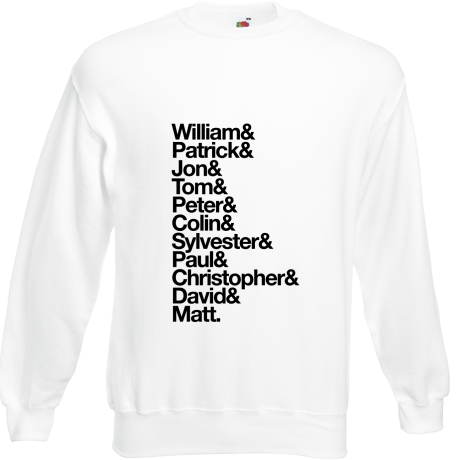 Bluza „Doctor Who – Actors First Names”