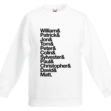 Bluza dziecięca „Doctor Who – Actors First Names”