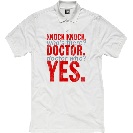 Polo damskie „Knock Knock Doctor Who”