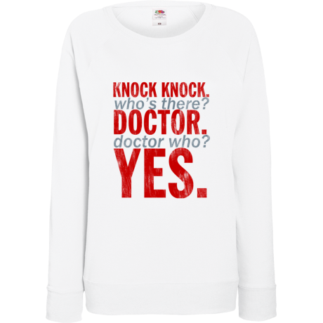 Bluza damska „Knock Knock Doctor Who”
