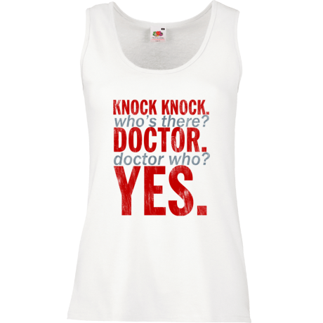 Bezrękawnik damski „Knock Knock Doctor Who”