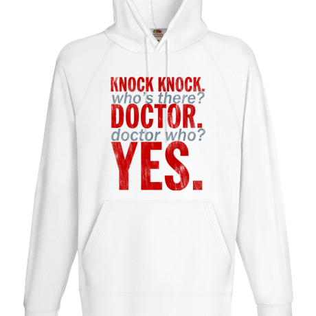 Bluza z kapturem „Knock Knock Doctor Who”