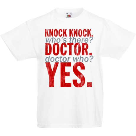 Koszulka dla malucha „Knock Knock Doctor Who”
