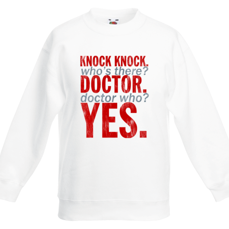 Bluza dziecięca „Knock Knock Doctor Who”