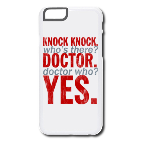 Etui na iPhone „Knock Knock Doctor Who”