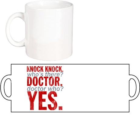 Kubek „Knock Knock Doctor Who”