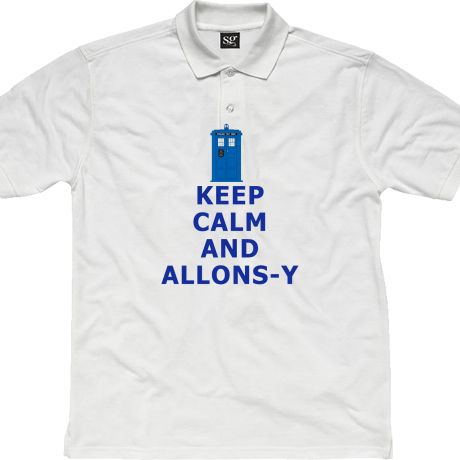 Polo „Keep Calm and Allons-y”