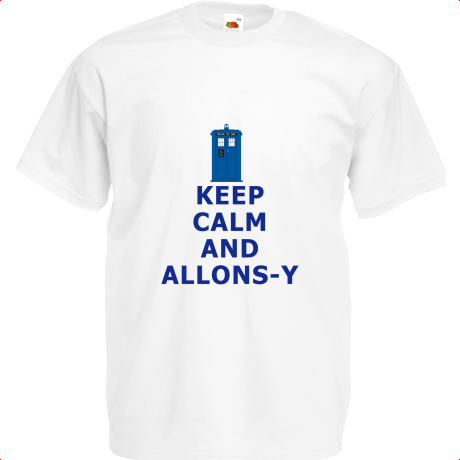 Koszulka dziecięca „Keep Calm and Allons-y”