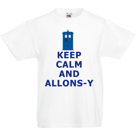 Koszulka dla malucha „Keep Calm and Allons-y”