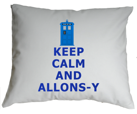 Poduszka „Keep Calm and Allons-y”