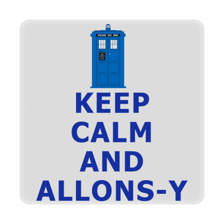 Magnes „Keep Calm and Allons-y”