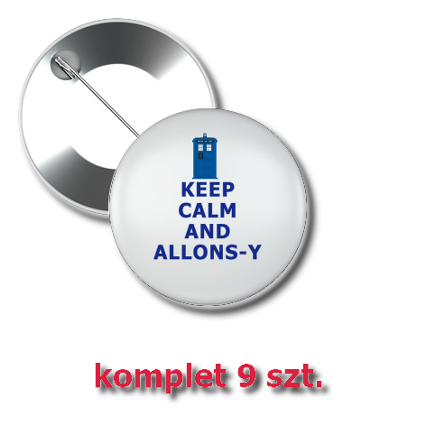 Przypinka „Keep Calm and Allons-y”