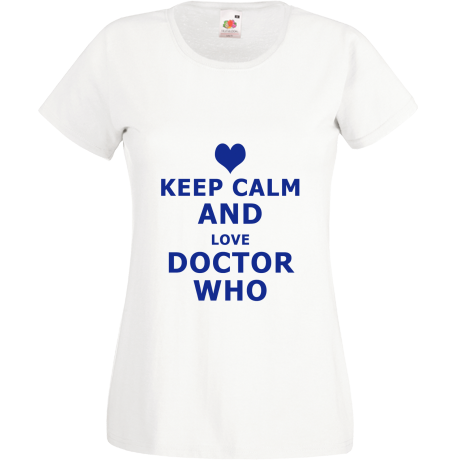 Koszulka damska „Keep Calm and Love Doctor Who”