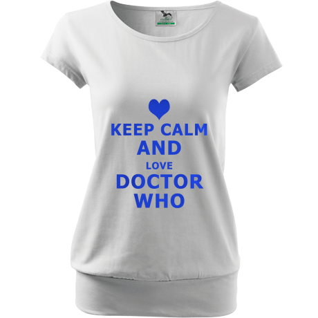 Koszulka City „Keep Calm and Love Doctor Who”