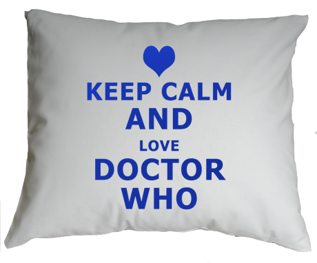 Poduszka „Keep Calm and Love Doctor Who”