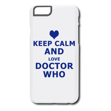 Etui na iPhone „Keep Calm and Love Doctor Who”