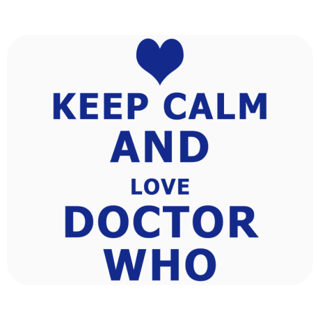 Podkładka pod mysz „Keep Calm and Love Doctor Who”