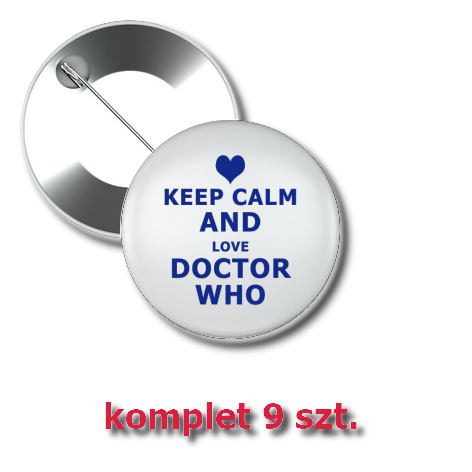 Przypinka „Keep Calm and Love Doctor Who”