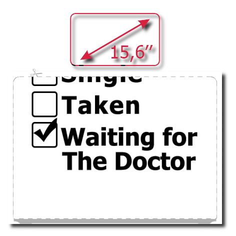 Naklejka na laptop „Waiting for the Doctor”