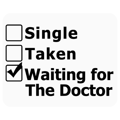 Podkładka pod mysz „Waiting for the Doctor”