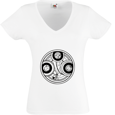 Koszulka damska w serek „Time Lord Seal”