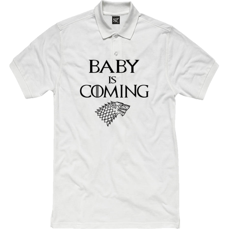 Polo damskie „Baby Is Coming”