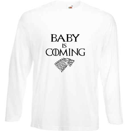 Koszulka z długim rękawem „Baby Is Coming”