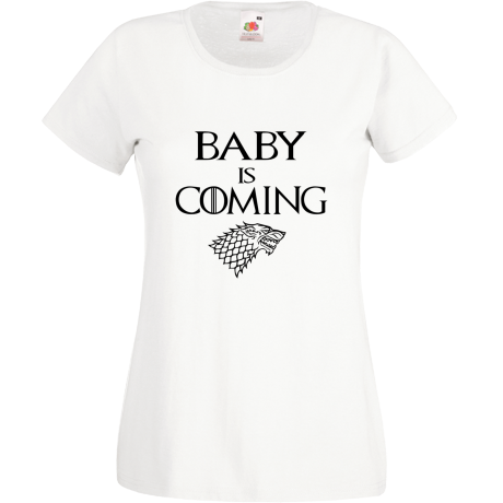 Koszulka damska „Baby Is Coming”