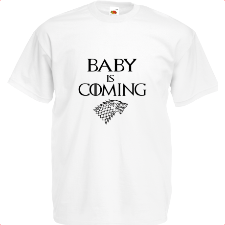 Koszulka dziecięca „Baby Is Coming”