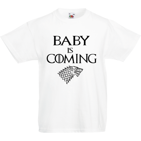 Koszulka dla malucha „Baby Is Coming”