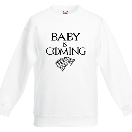 Bluza dziecięca „Baby Is Coming”