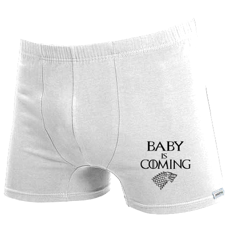 Bokserki „Baby Is Coming”
