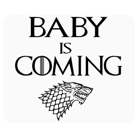 Podkładka pod mysz „Baby Is Coming”