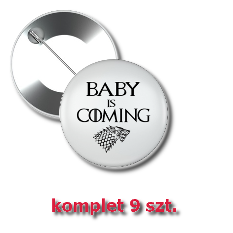 Przypinka „Baby Is Coming”