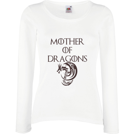 Koszulka damska z długim rękawem „Mother of Dragons”