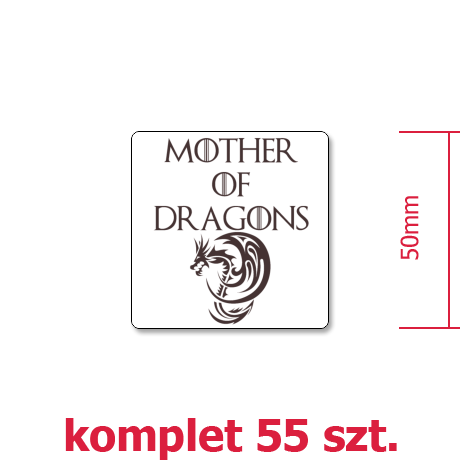 Wlepka „Mother of Dragons”