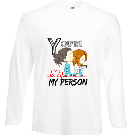 Koszulka z długim rękawem „You’re My Person 2”