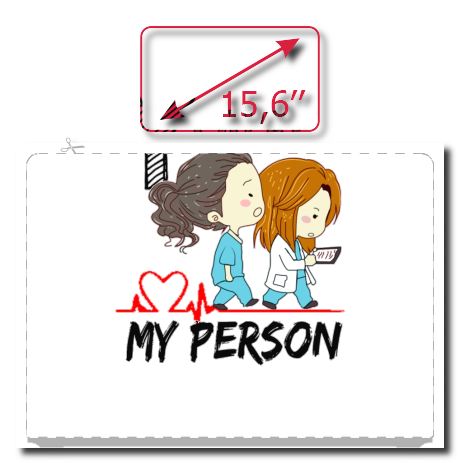 Naklejka na laptop „You’re My Person 2”