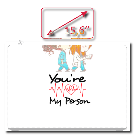 Naklejka na laptop „You’re My Person 3”