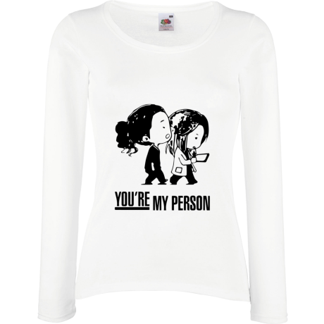 Koszulka damska z długim rękawem „You’re My Person 5”