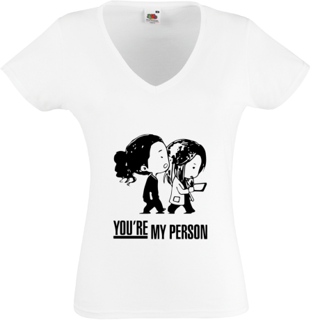 Koszulka damska w serek „You’re My Person 5”