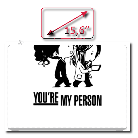 Naklejka na laptop „You’re My Person 5”